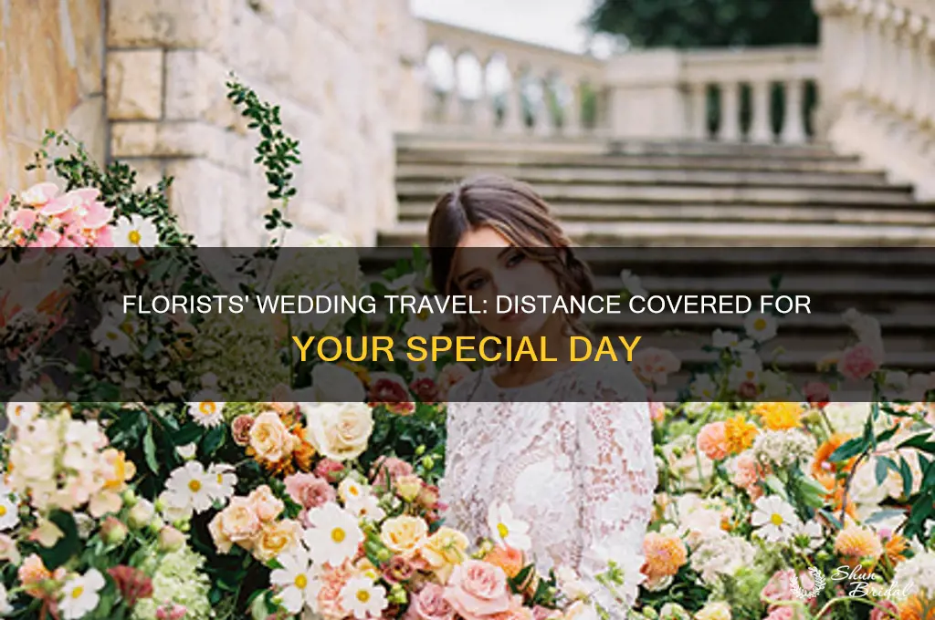 how far do florists travel for weddings