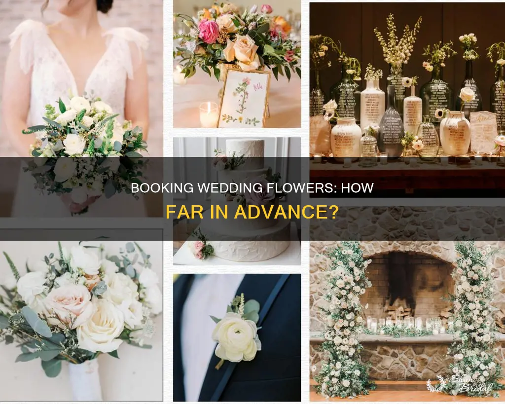 how far in advance do you book flowers for wedding