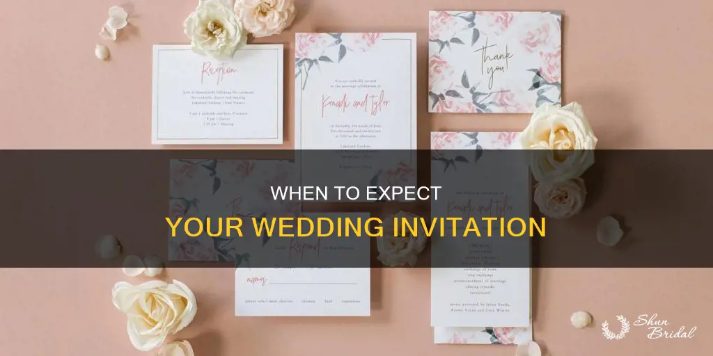 how far in advance do you receive a wedding invitation