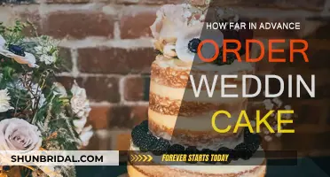 When to Order Your Wedding Cake