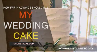 Icing Wedding Cake: When to Start and How Far Ahead