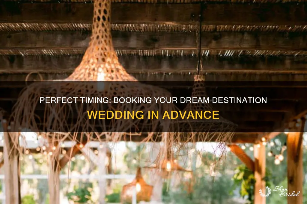 how far in advance to book a destination wedding