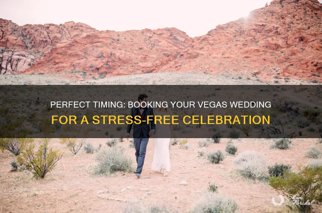 how far in advance to book a vegas wedding