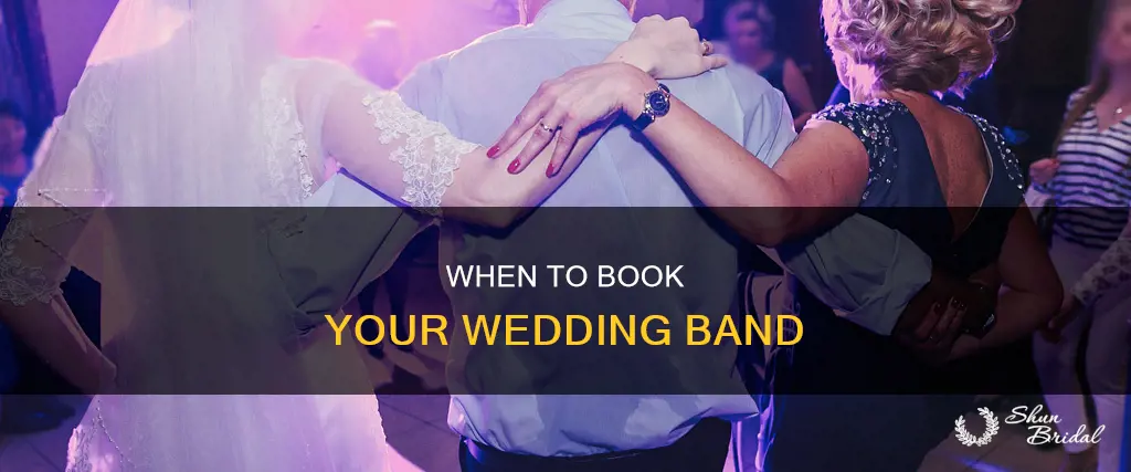 how far in advance to book a wedding band