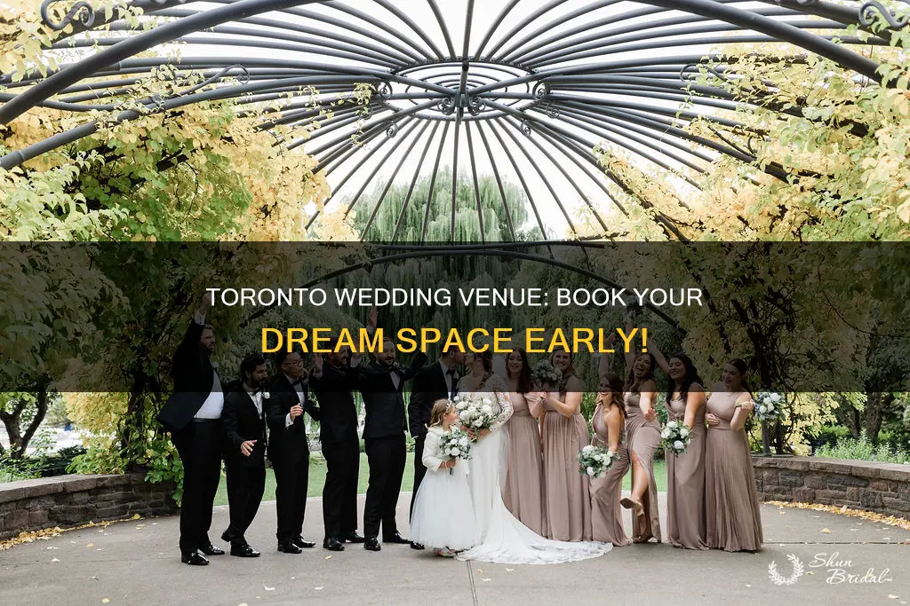 how far in advance to book wedding venue toronto