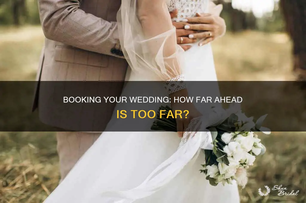 how far in advance to book wedding