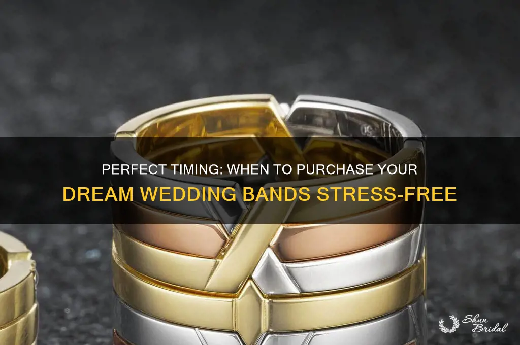 how far in advance to buy wedding bands