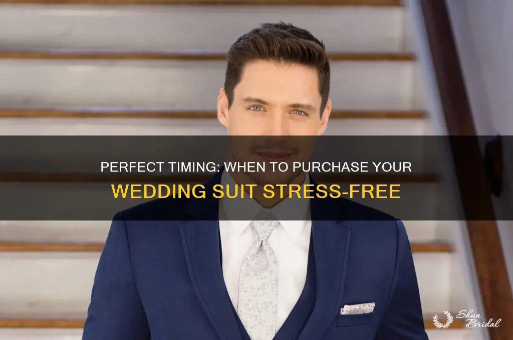 how far in advance to buy wedding suit