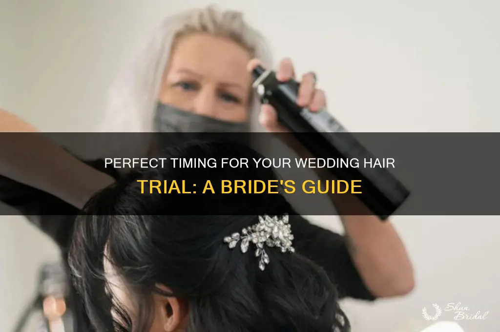 how far in advance to do wedding hair trial