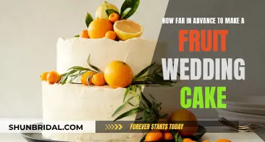 When to Bake a Fruit Wedding Cake