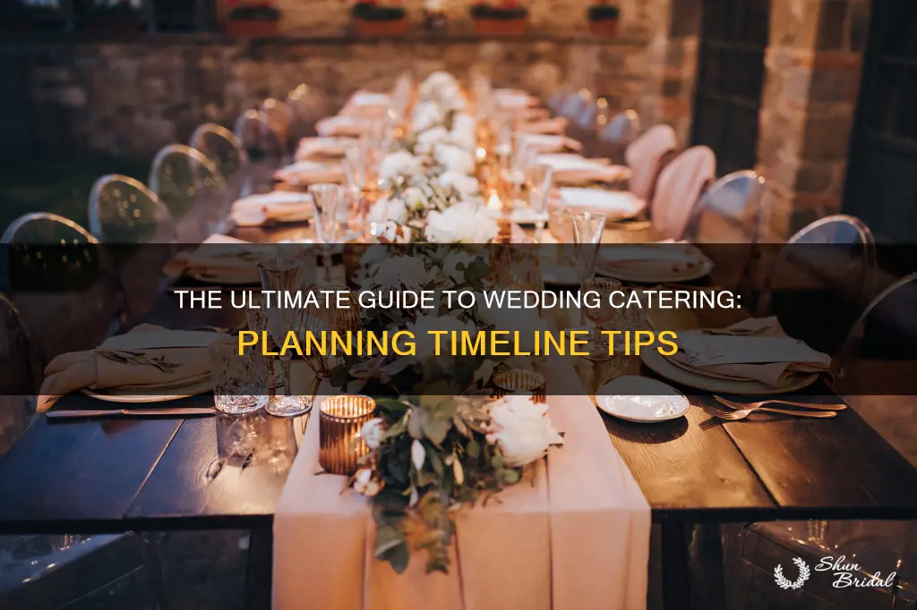 how far in advance to plan wedding catering