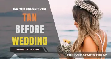 Perfect Wedding Glow: Timing Your Spray Tan for the Big Day