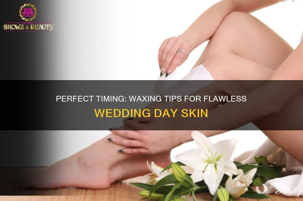 how far in advance to wax before wedding