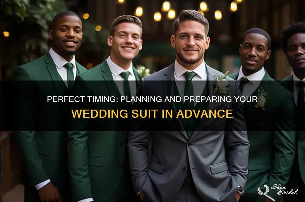how far in advance wedding suits