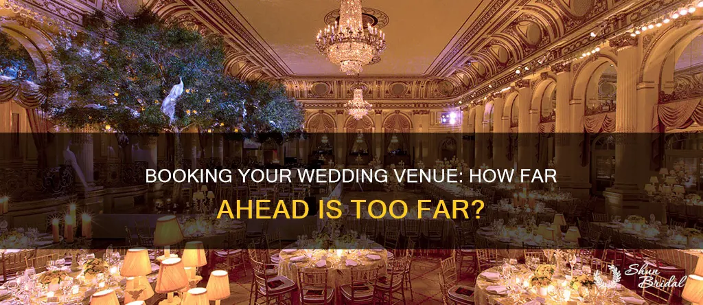 how far in advanced should you book your wedding venue