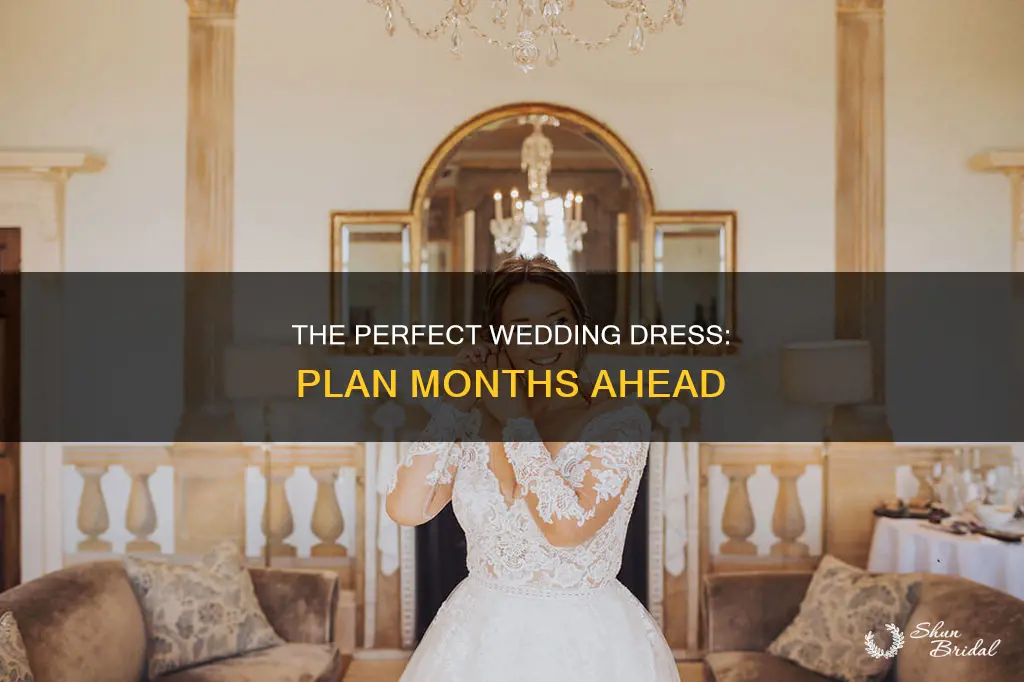 how far in dvance should a wedding dress be done