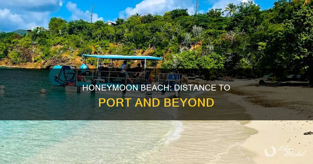 how far is honeymoon beach from the port