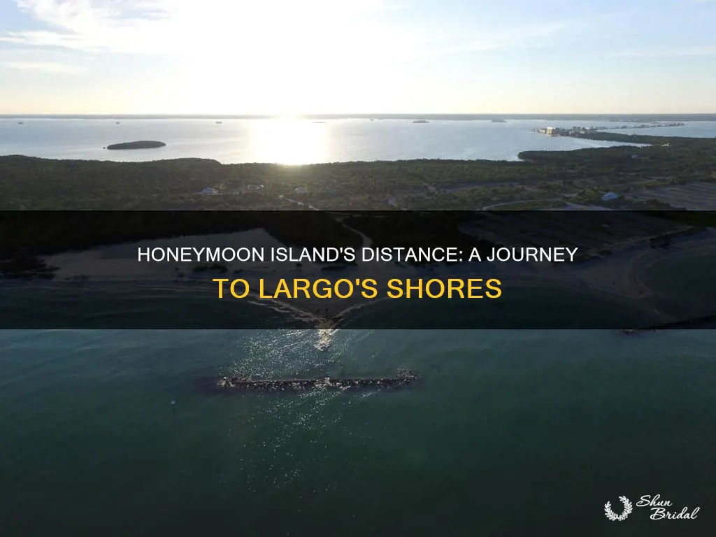 how far is honeymoon island from largo