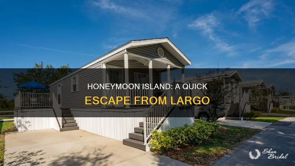 how far is honeymoon island from largo