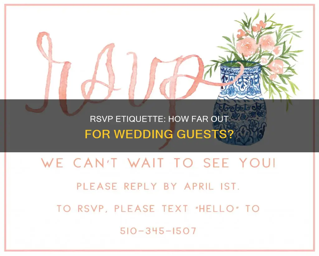 how far out do you want rsvp for a wedding