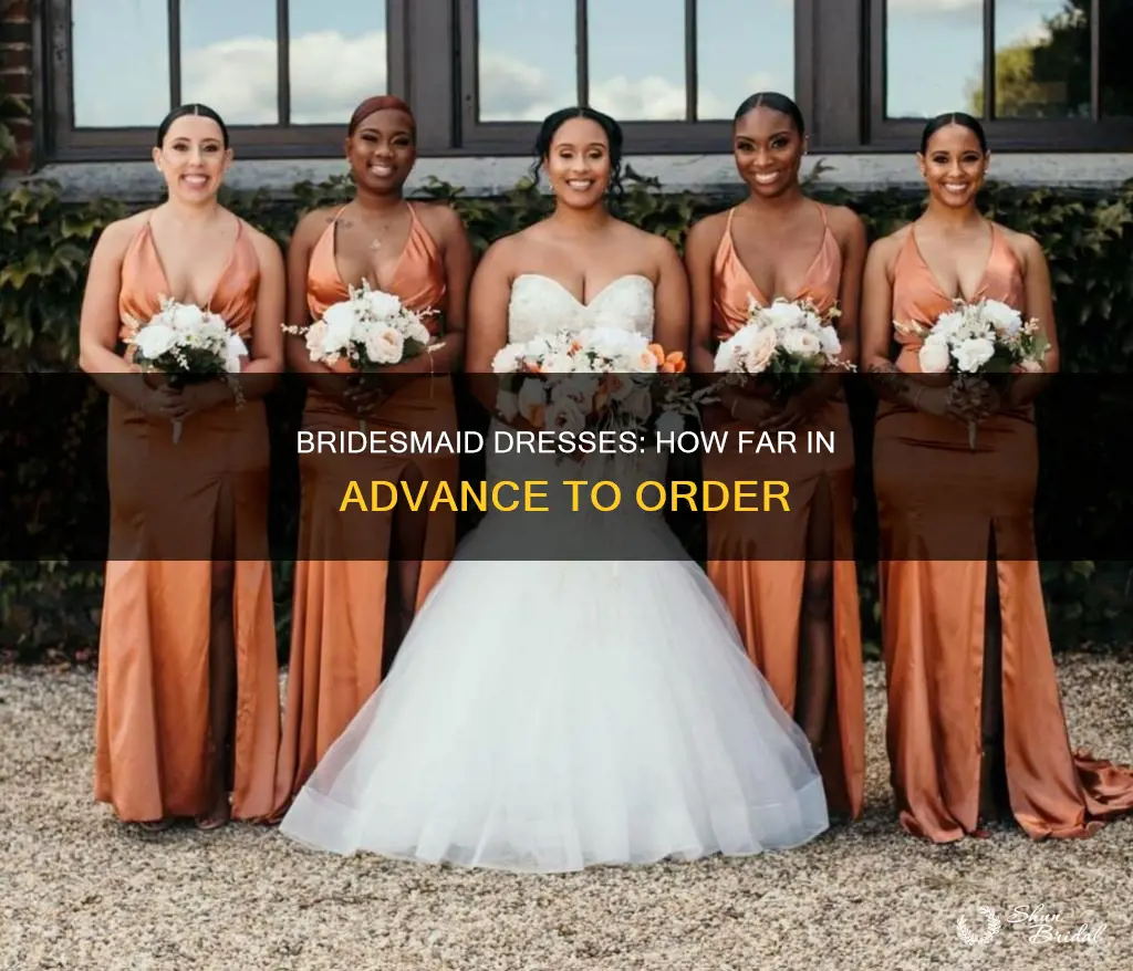 how far out from wedding bridesmaid dress