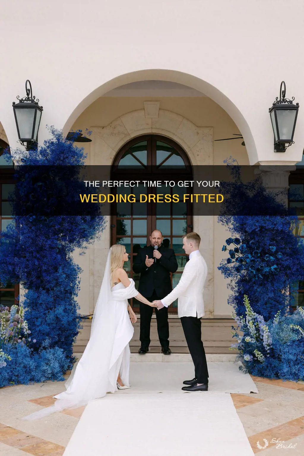 how far out from wedding to get dress