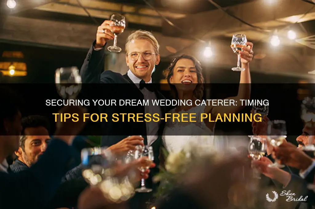 how far out secure caterer wedding
