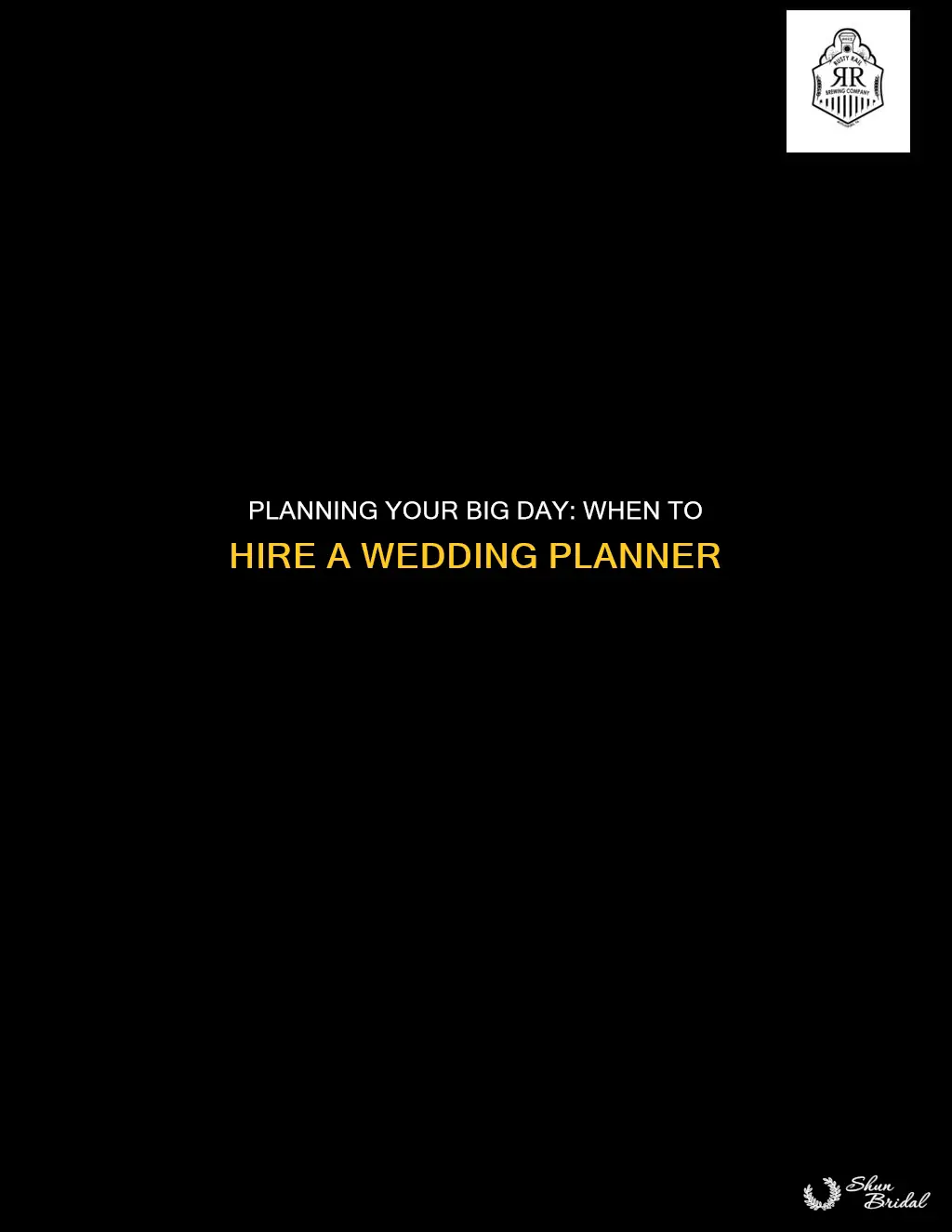 how far out to hire wedding planner