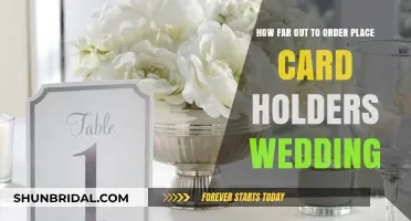 Perfect Timing: When to Order Wedding Place Card Holders