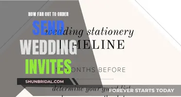 When to Order and Send Out Wedding Invites