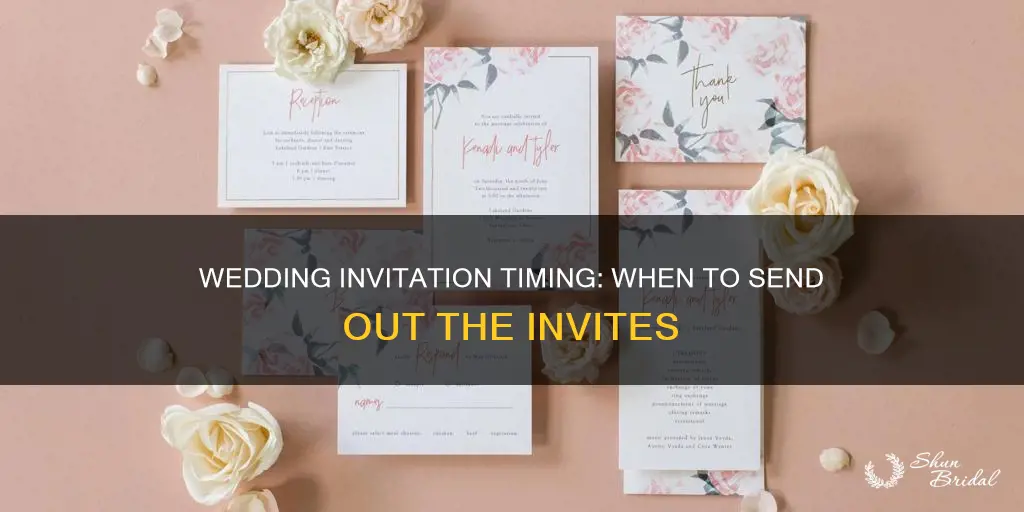 how far out to send wedding invitations