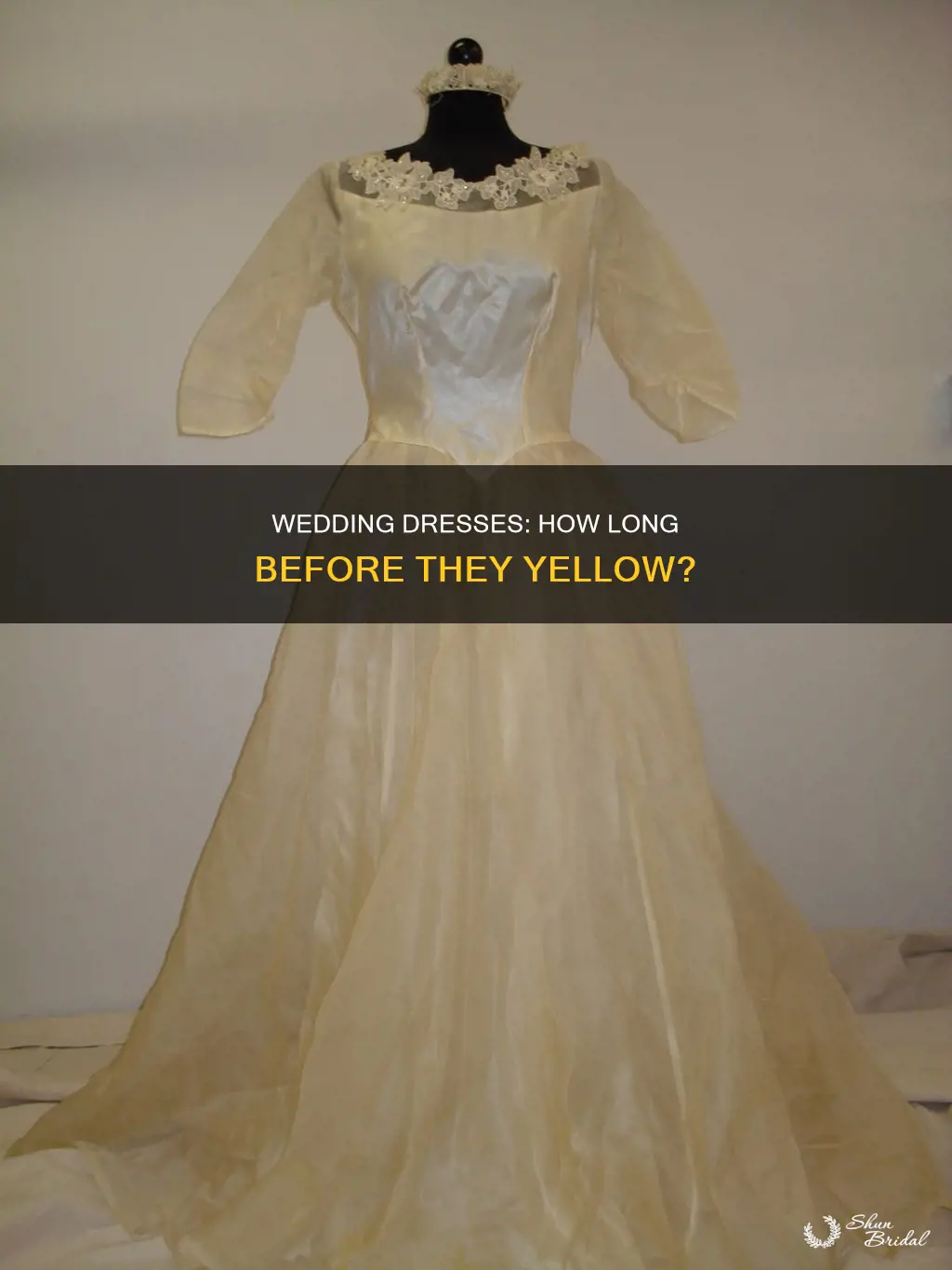 how fast do wedding dresses yellow