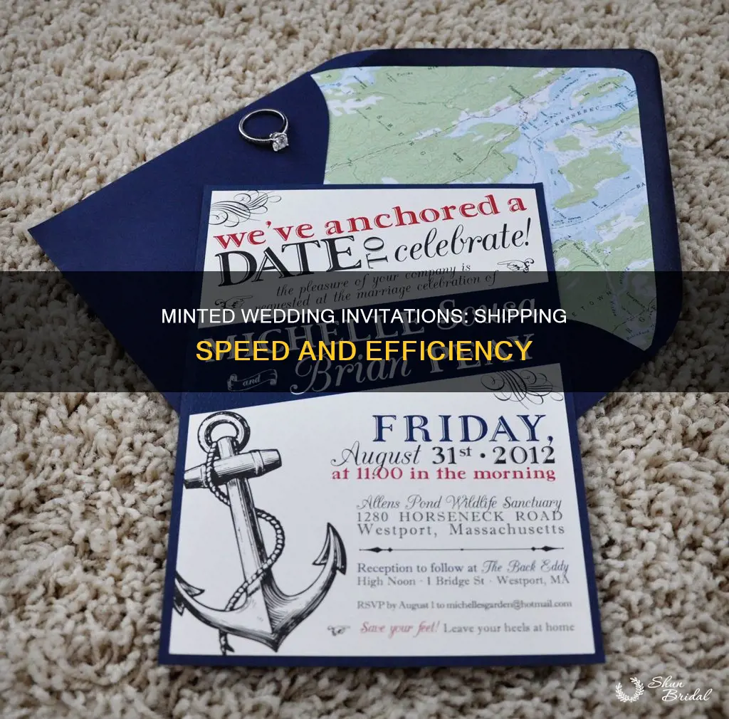 how fast do wedding invitations ship from minted