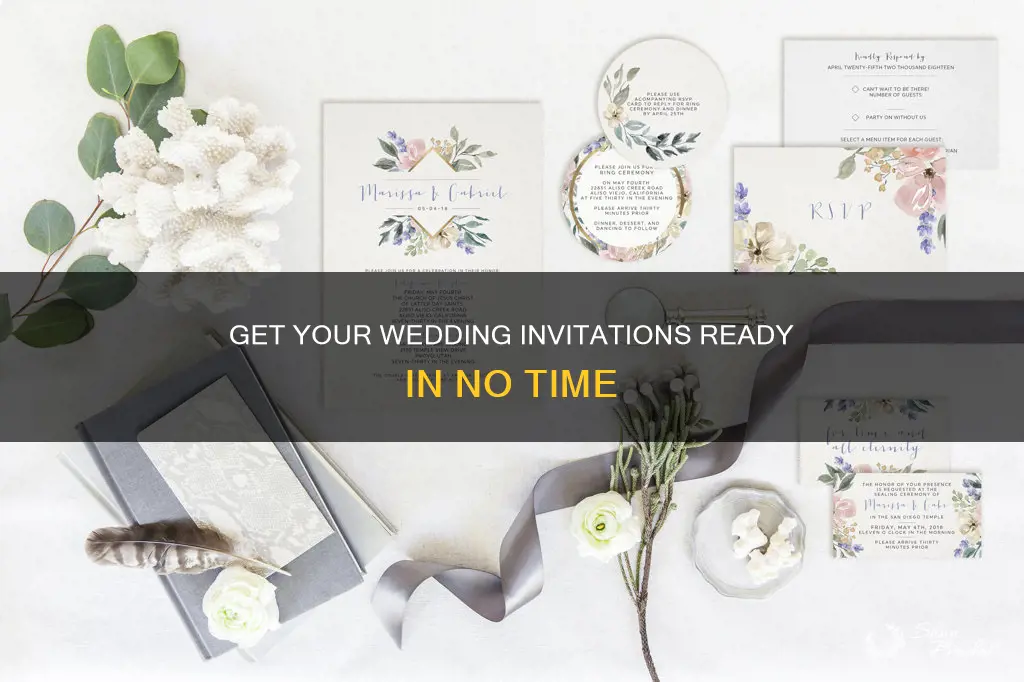 how fast to get wedding invitations