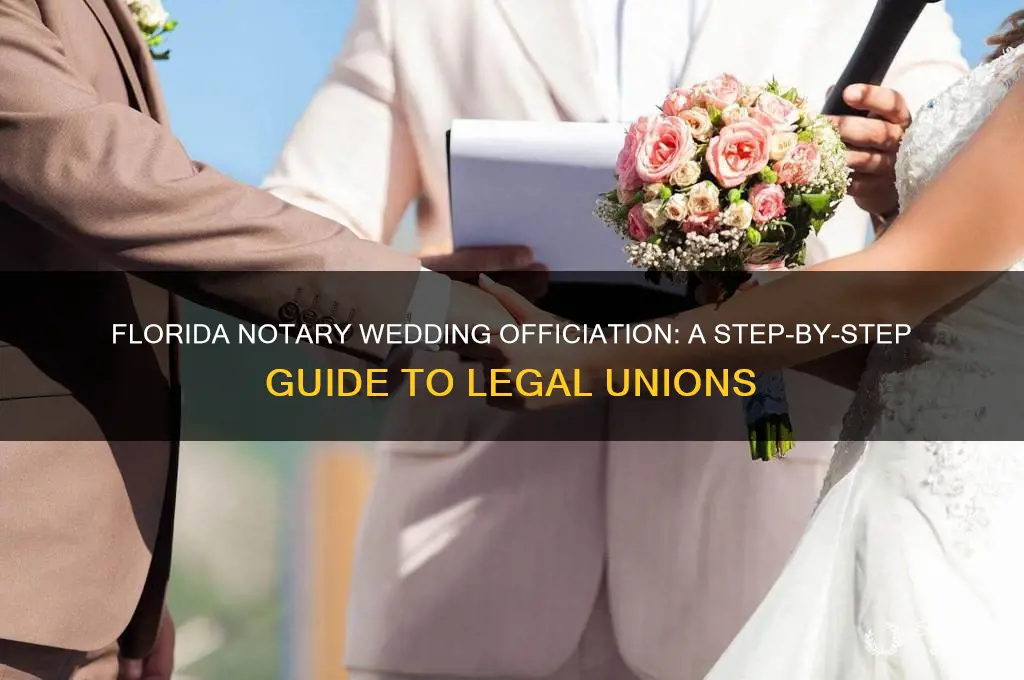 how florida notary officiate a wedding