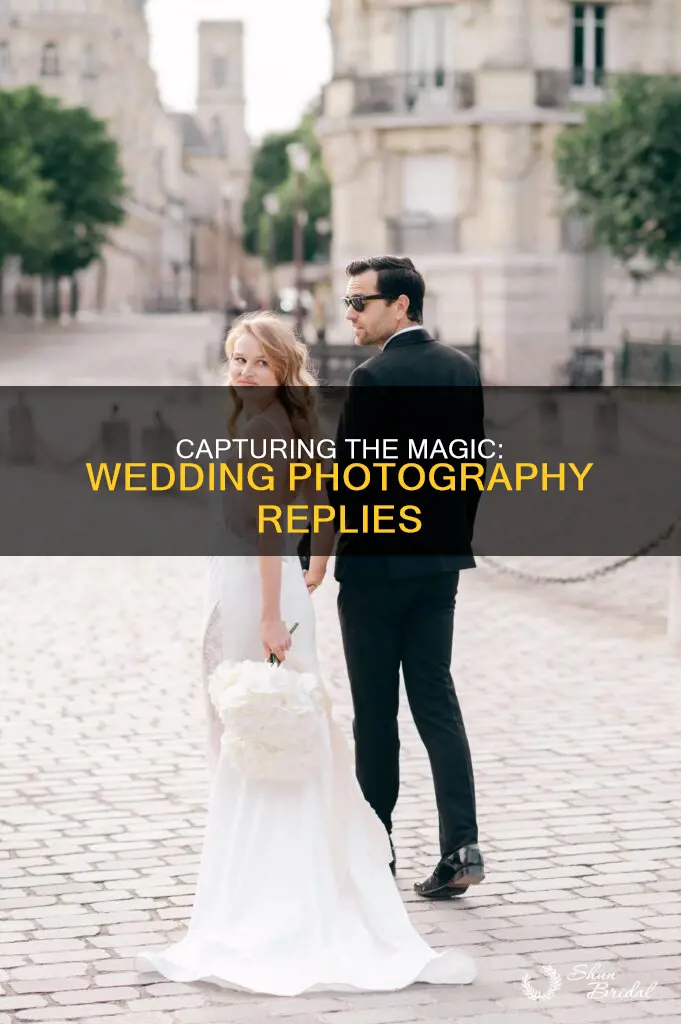 how fo you reply to wedding photography