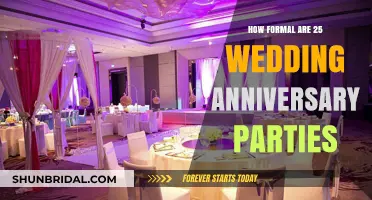 Celebrating 25 Years: Formality Levels for Silver Wedding Anniversaries
