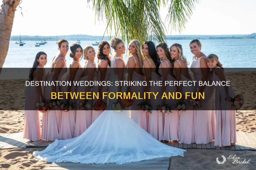 how formal are destination weddings