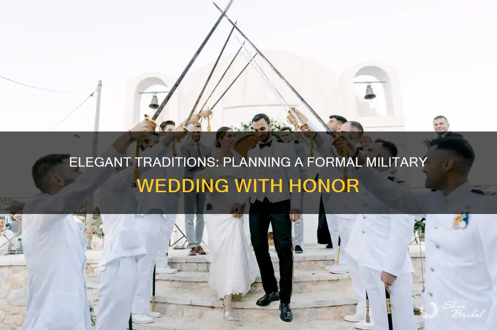 how formal military wedding