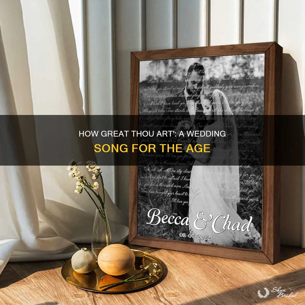 how great thou art wedding song