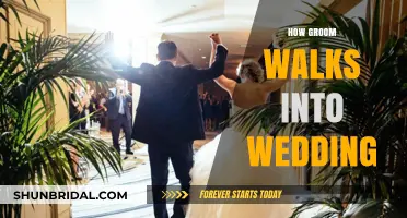 Groom's Grand Entrance: Walking into the Wedding with Style and Grace