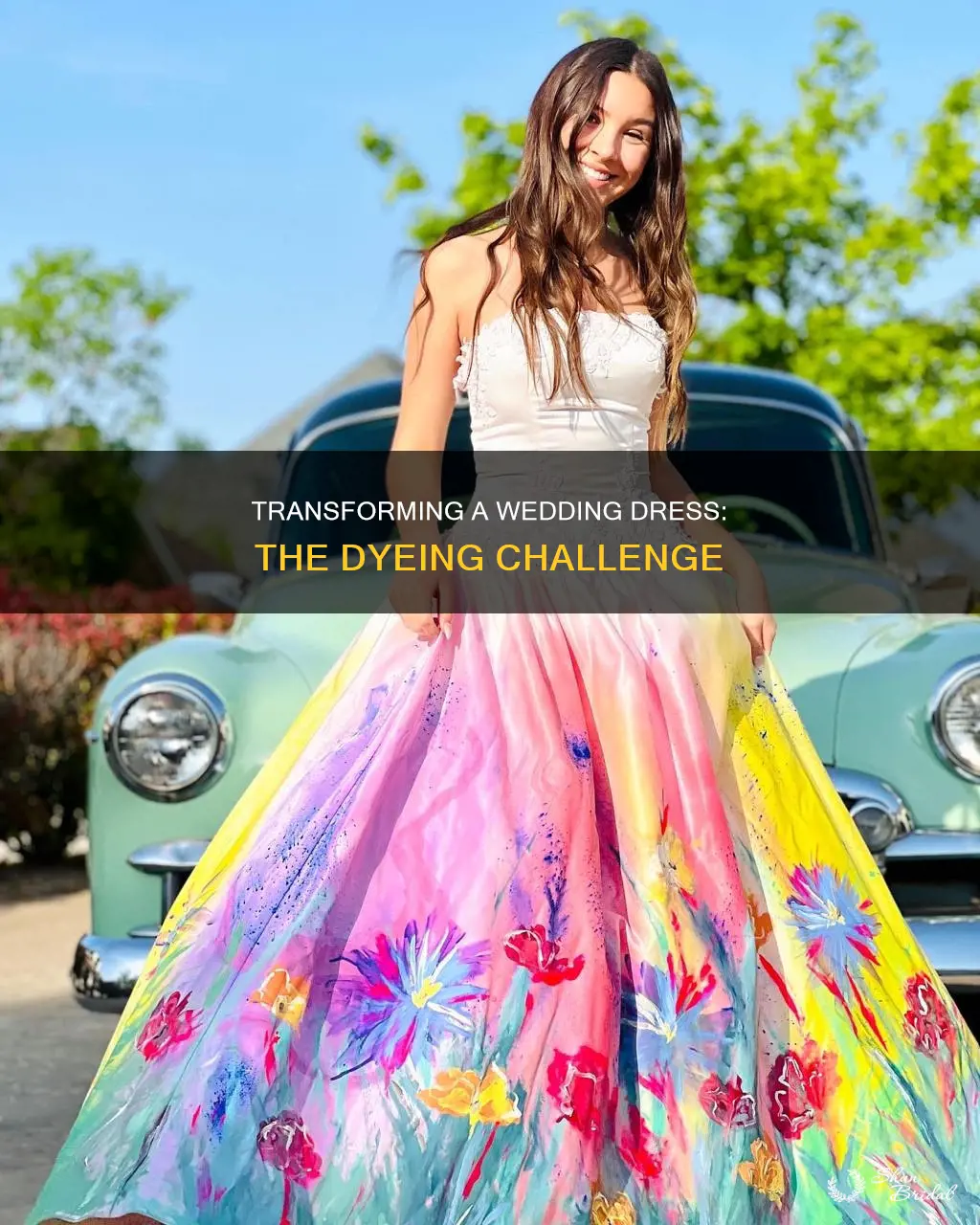how hard is it to dye a wedding dress
