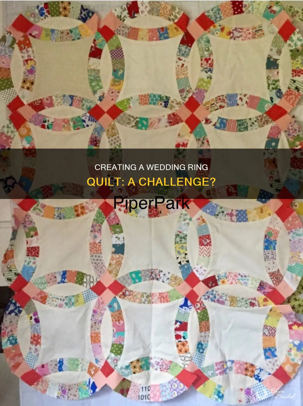 how hard is it to make a wedding ring quilt