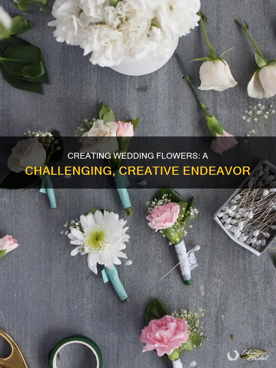 how hard is it to make wedding flowers