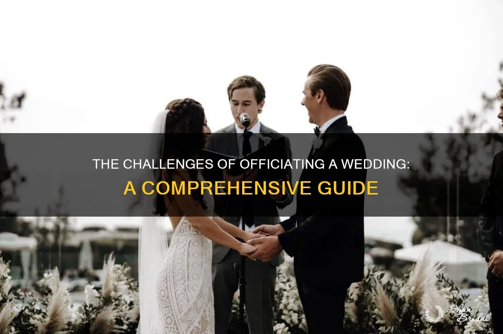 how hard is it to officiate a wedding