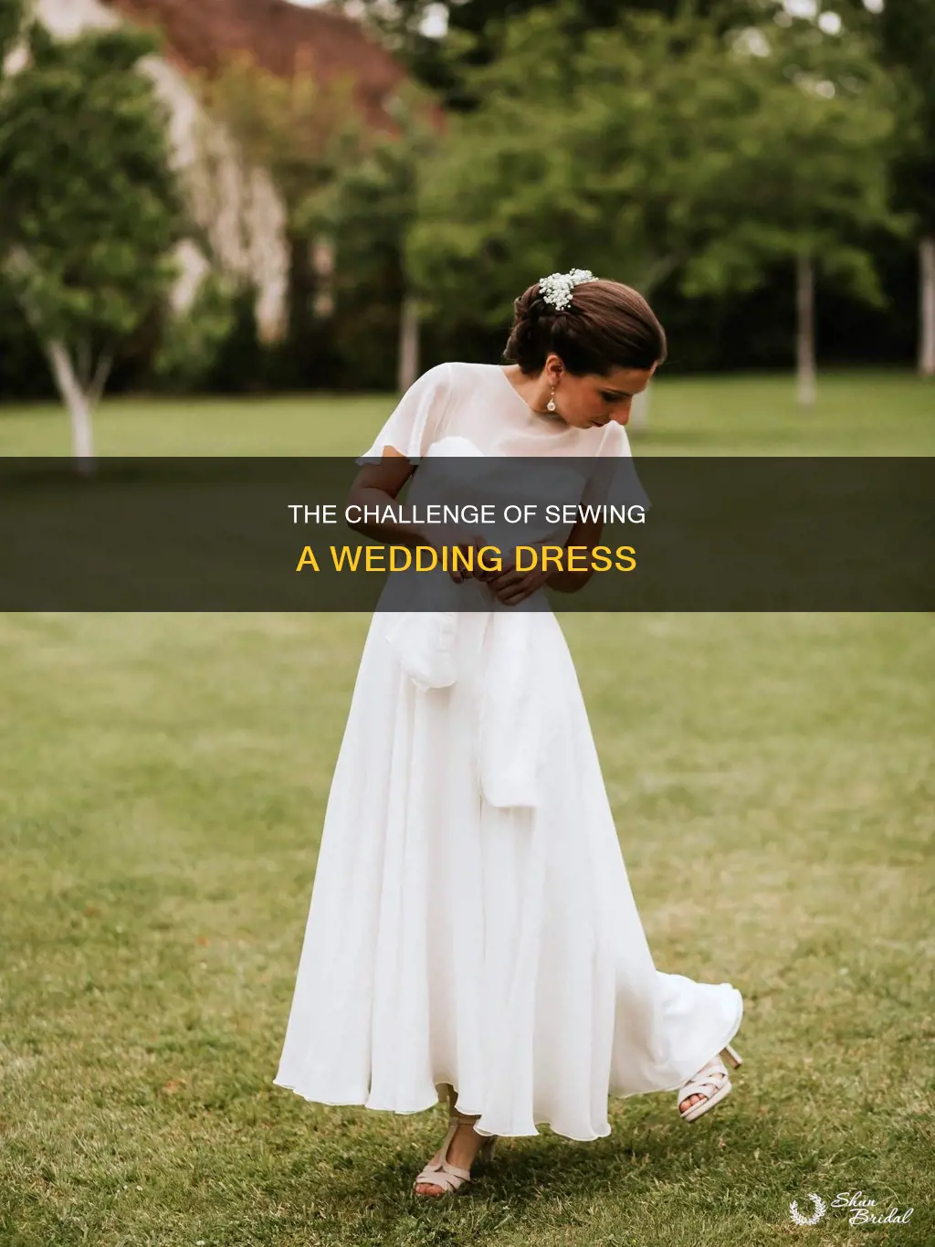 how hard is it to sew a wedding dress