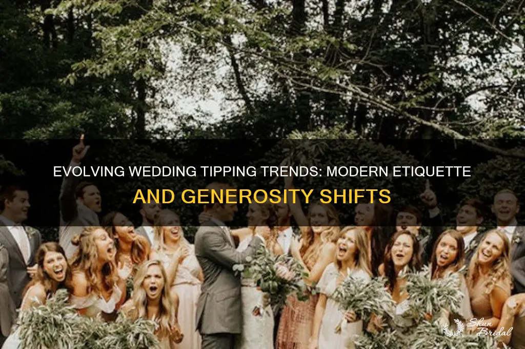 how has wedding tipping changed