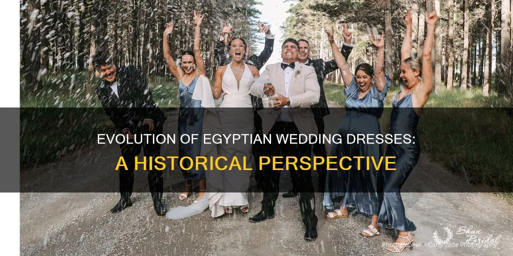 how have egyptian wedding dresses changed