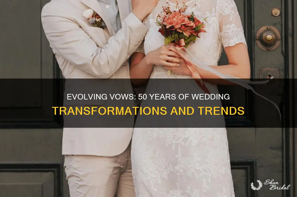 how have weddings changed in 50 years