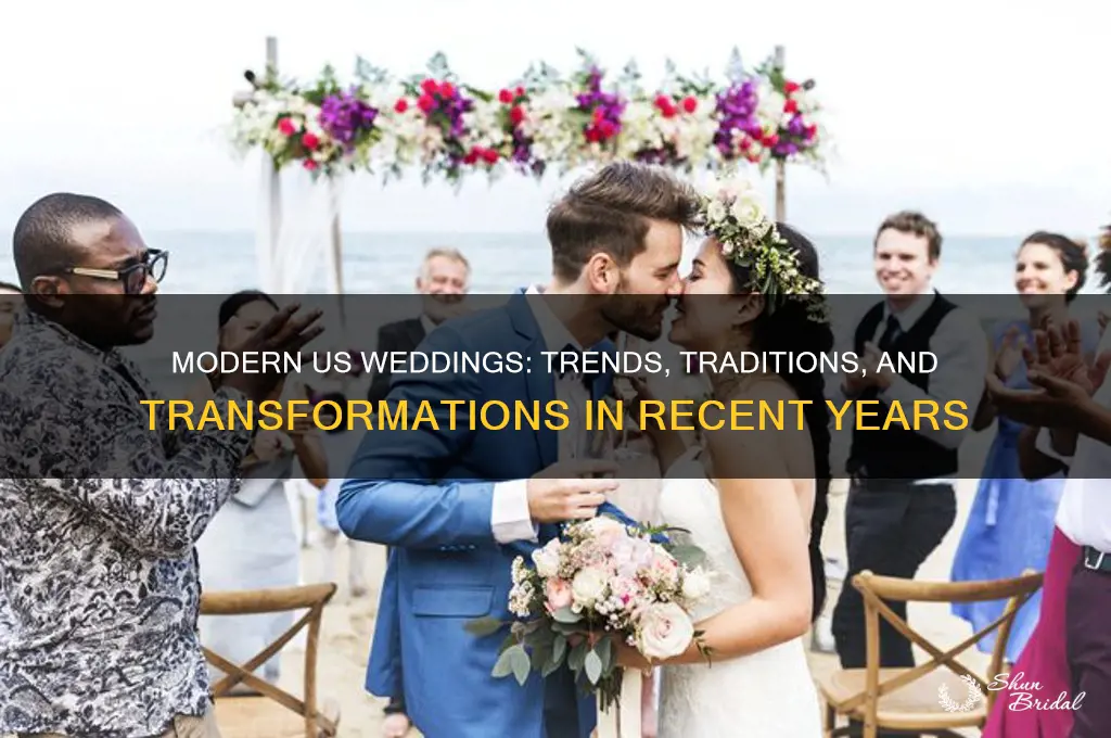 how have weddings changed in recent years in the us